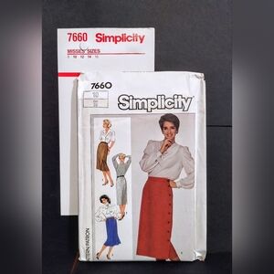 Vintage Simplicity #7660 Sewing Pattern/ Uncut/ NOS